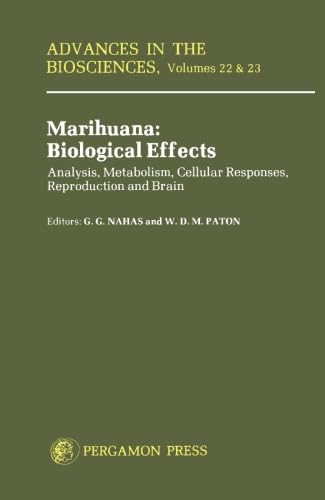 Marihuana: Biological Effects: Analysis, Metabolism, Cellular Responses, Reproduction and Brain Marihuana: Biological Effects: Analysis, Metabolism, Cellular Responses, Reproduction and Brain von Pergamon