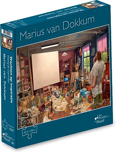 Marius van Dokkum - Wachten op inspiratie - Puzzel 1000 stukjes von Art Revisited