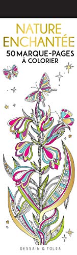 Marque-pages Nature enchantée: 50 marque-pages à colorier