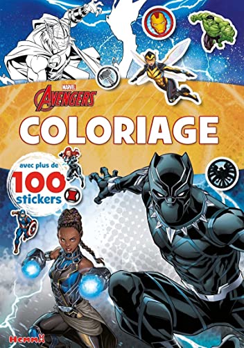 Marvel Avengers - Coloriage avec plus de 100 stickers (Black Panther) von HEMMA