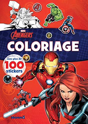 Marvel Avengers - Coloriage avec plus de 100 stickers (Black Widow et Iron Man) von HEMMA