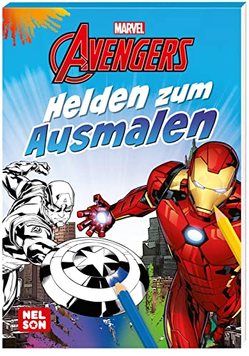 Marvel Avengers: Helden zum Ausmalen: Malblock | Malblock für Kinder ab 4 Jahren von Nelson