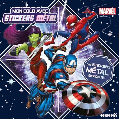 Marvel - Mon colo avec stickers métal - Des stickers métal en bonus !: Avec des stickers métal