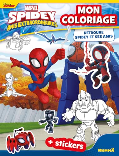 Marvel Spidey et ses amis extraordinaires - Mon coloriage - Retrouve Spidey et ses amis - + stickers von HEMMA