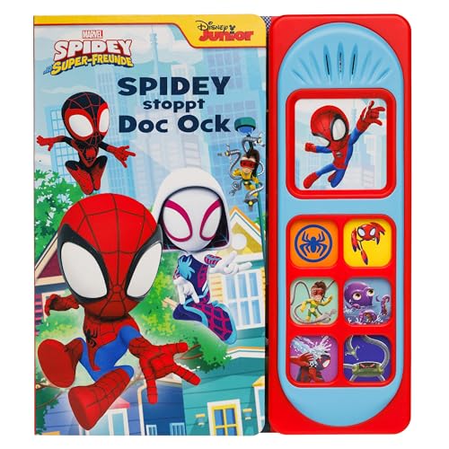 Marvel Spidey und seine Super-Freunde - Spidey stoppt Doc Ock - Soundbuch - Pappbilderbuch mit 7 netz-takulären Geräuschen Marvel Spidey und seine Super-Freunde - Spidey stoppt Doc Ock - Soundbuch - Pappbilderbuch mit 7 netz-takulären Geräuschen von Phoenix International Publications