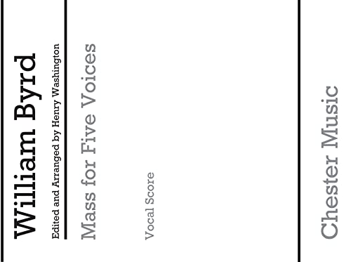 Mass For 5 Voices. Gemischter Chor mit Begleitung. (Chester Books of Motets) von Chester Music