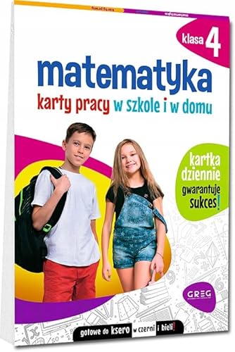Matematyka 4 Karty pracy w szkole i w domu von Greg