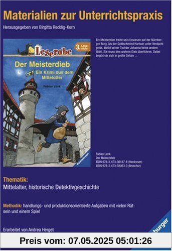 Materialien zur Unterrichtspraxis - Fabian Lenk: Der Meisterdieb (Schulausgabe in Broschur)