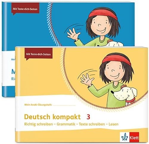 Mathe + Deutsch kompakt 3: 2 Übungshefte im Paket: Mathe kompakt, Deutsch kompakt Klasse 3 (Mein Anoki-Übungsheft) von Klett