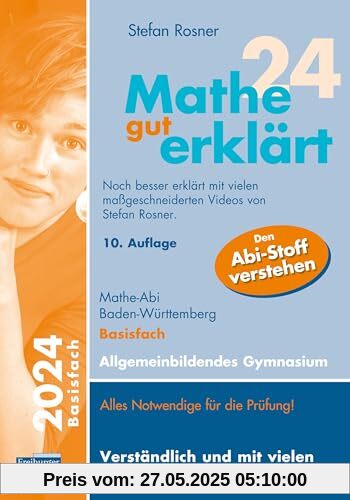 Mathe gut erklärt 2024 Basisfach Baden-Württemberg Gymnasium Mathe gut erklärt 2024 Basisfach Baden-Württemberg Gymnasium