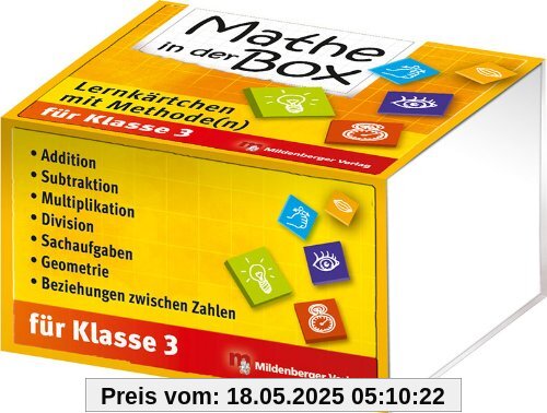 Mathe in der Box: Lernkärtchen mit Methode(n) Klasse 3