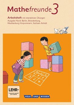 Mathefreunde 3. Schuljahr - Nord - Arbeitsheft mit interaktiven Übungen auf scook.de von Cornelsen Verlag / Volk und Wissen