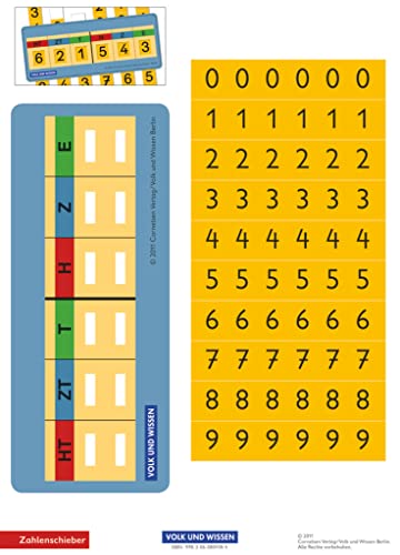 Mathefreunde - Ausgabe Nord/Süd 2010 - 4. Schuljahr: Zahlenschieber - Kartonbeilagen - 10 Stück im Beutel von Cornelsen: VWV