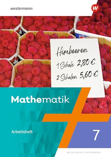 Mathematik - Ausgabe 2019 für Regionale Schulen in Mecklenburg-Vorpommern: Arbeitsheft mit Lösungen 7