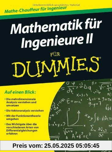 Mathematik für Ingenieure II für Dummies (Fur Dummies)