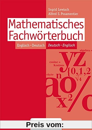Mathematisches Fachwörterbuch: Englisch-Deutsch/Deutsch-Englisch