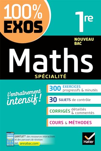 Maths 1re générale (spécialité): exercices résolus - Nouveau programme de Première von HATIER