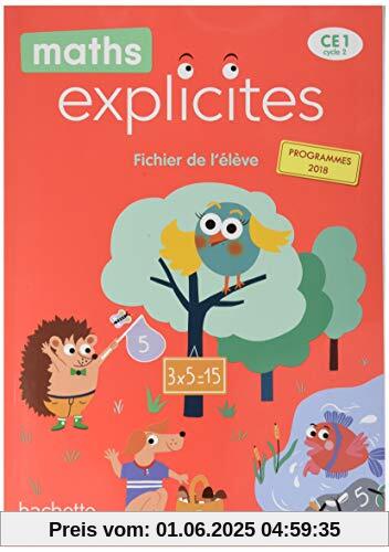 Maths Explicites CE1 - Fichier élève avec mémo - Edition 2020 (Maths Explicites (95))