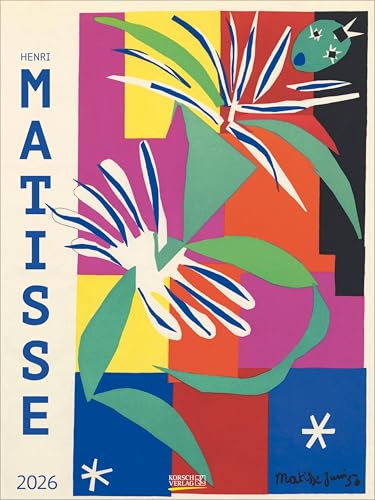 Matisse 2026: Großer Kunstkalender. Hochwertiger Wandkalender mit Meisterwerken von dem bekannten Maler Henri Mastisse. Kunst Gallery Format: 48 x 64 cm. von Korsch Verlag