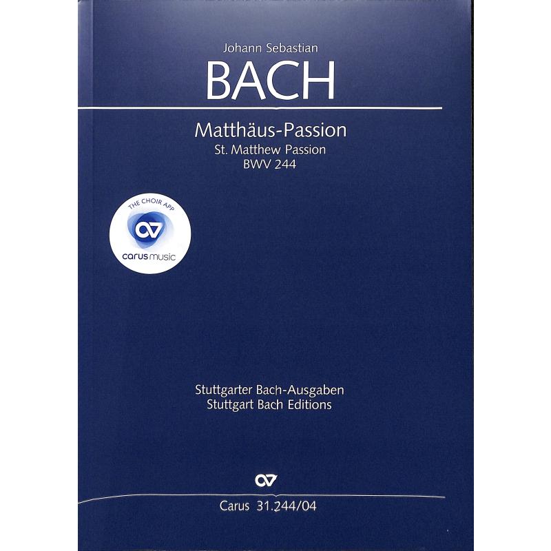 Matthäus Passion BWV 244 Matthäus Passion BWV 244