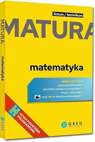 Matura Matematyka 2024-2026 Repetytorium maturalne von Greg