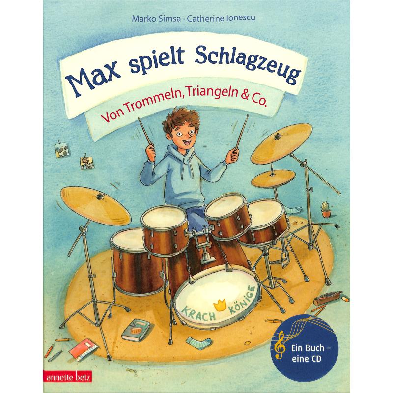 Max spielt Schlagzeug