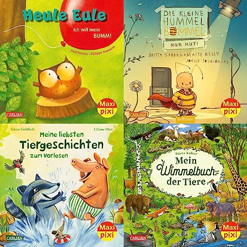 Maxi-Pixi-4er-Set 103: Bilderbuchspaß mit tollen Tieren (4x1 Exemplar): 4 Minibücher für Kinder ab 3 Jahren (103)