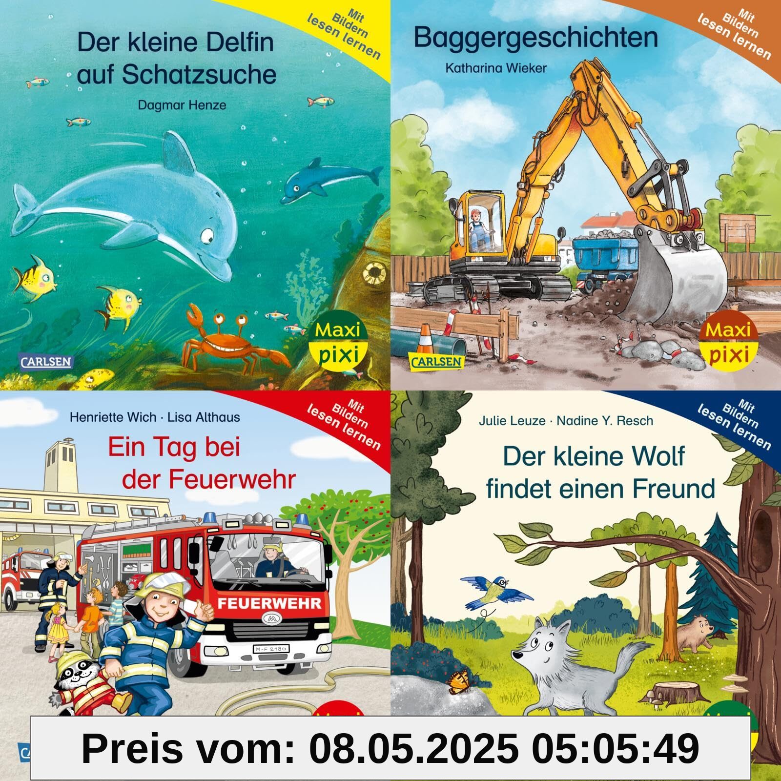 Maxi-Pixi-4er-Set 118: Mit Bildern lesen lernen (4x1 Exemplar)