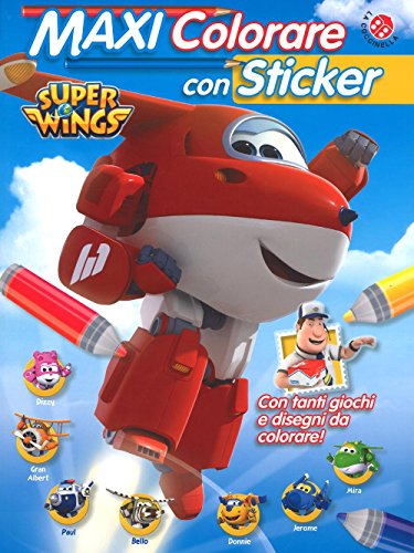 Maxi colorare con sticker. Super Wings. Con adesivi Maxi colorare con sticker. Super Wings. Con adesivi von La Coccinella