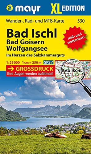 Mayr Wanderkarte Bad Ischl - Bad Goisern - Wolfgangsee XL 1:25.000: Wander-, Rad- und Mountainbikekarte, extra grossdruck, reiß- und wetterfest Mayr Wanderkarte Bad Ischl - Bad Goisern - Wolfgangsee XL 1:25.000: Wander-, Rad- und Mountainbikekarte, extra grossdruck, reiß- und wetterfest