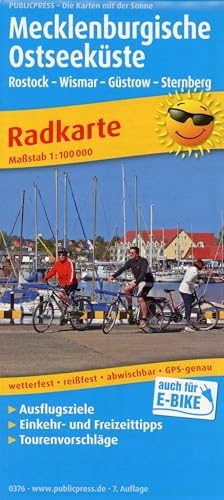 Mecklenburgische Ostseeküste: Radkarte mit Ausflugszielen, Einkehr- & Freizeittipps, wetterfest, reissfest, abwischbar, GPS-genau. 1:100000 (Radkarte: RK) von FREYTAG-BERNDT UND ARTARIA