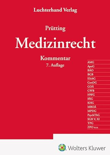 Medizinrecht Kommentar Medizinrecht Kommentar von Hermann Luchterhand Verlag