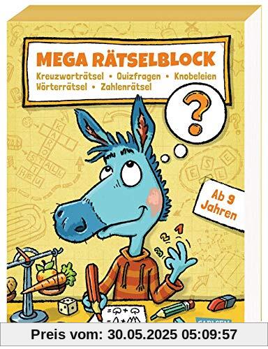 Mega Rätselblock – Kreuzworträtsel, Quizfragen, Knobeleien, Wörterrätsel, Zahlenrätsel: ab 9 Jahre (2)