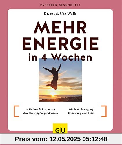 Mehr Energie in 4 Wochen: In kleinen Schritten aus dem Erschöpfungslabyrinth / Mindset, Bewegung, Ernährung und Detox (GU Ratgeber Gesundheit)