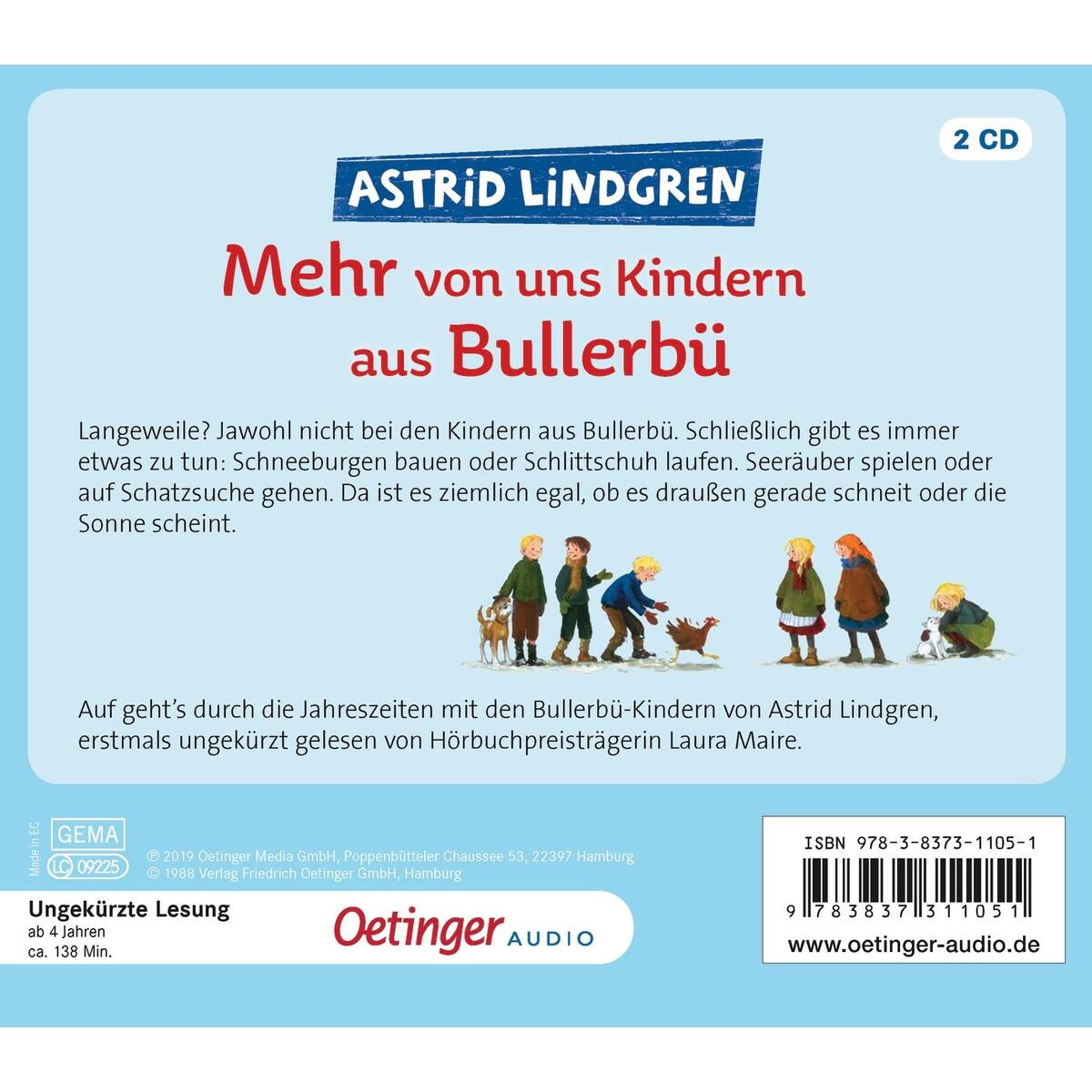Mehr von uns Kindern aus Bullerbü (2 CD) von Oetinger Media GmbH