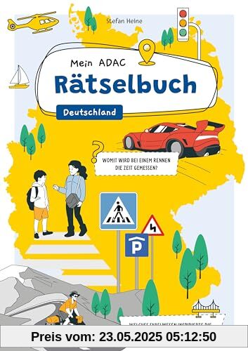 Mein ADAC Rätselbuch - Deutschland: Großer Rätselspaß für Unterwegs in Deutschland. Rätselbuch für Kinder ab Jahre