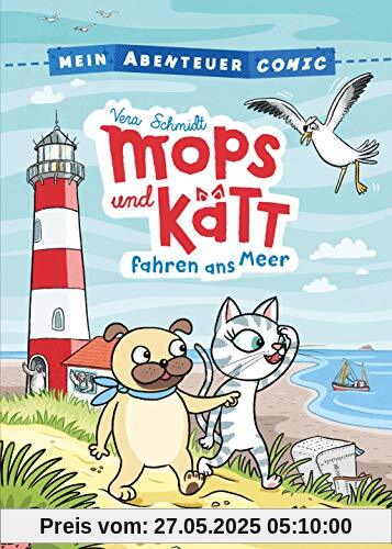 Mein Abenteuercomic - Mops und Kätt fahren ans Meer: Mit vielen spannenden Infos rund um das Meer und seine Bewohner (Die Abenteuercomic-Reihe, Band 2)