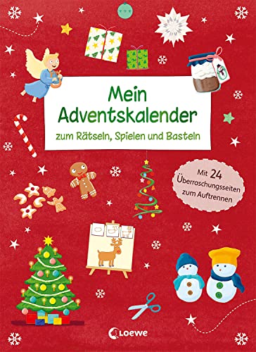 Mein Adventskalender zum Rätseln, Spielen und Basteln: Mit 24 Überraschungsseiten zum Auftrennen - Geschenkbuch für Kinder ab 4 Jahre Mein Adventskalender zum Rätseln, Spielen und Basteln: Mit 24 Überraschungsseiten zum Auftrennen - Geschenkbuch für Kinder ab 4 Jahre