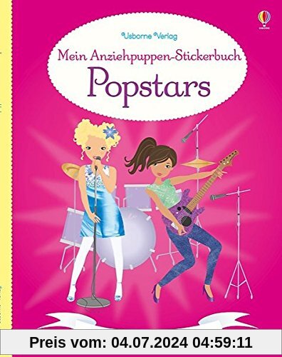 Mein Anziehpuppen-Stickerbuch: Popstars