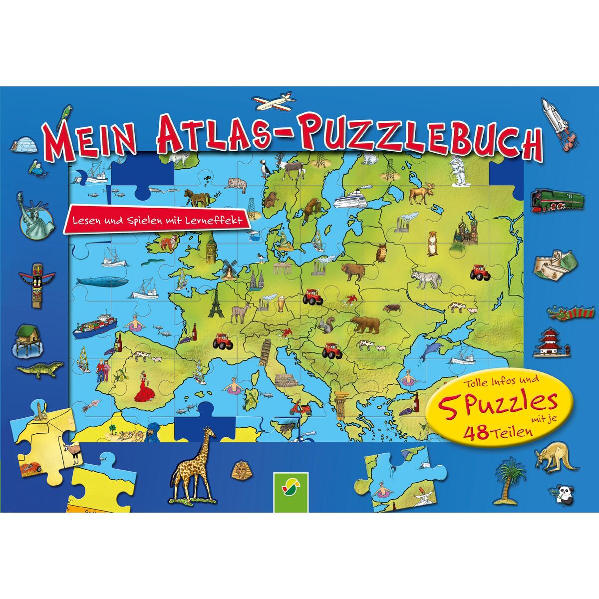 Mein Atlas-Puzzlebuch Mein Atlas-Puzzlebuch von Schwager und Steinlein