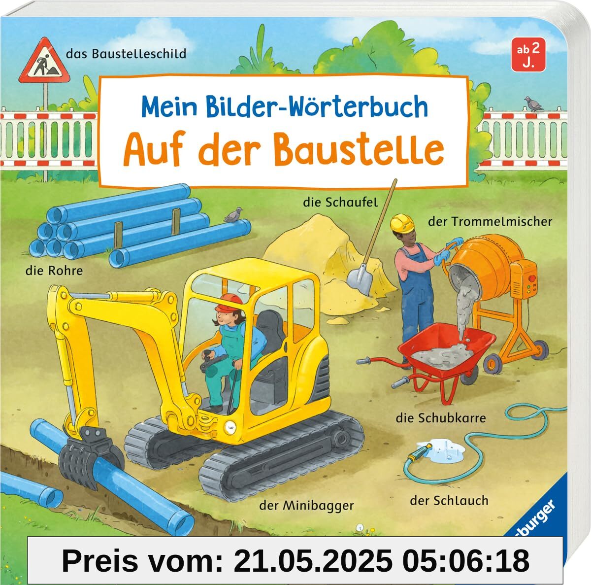 Mein Bilder-Wörterbuch: Auf der Baustelle