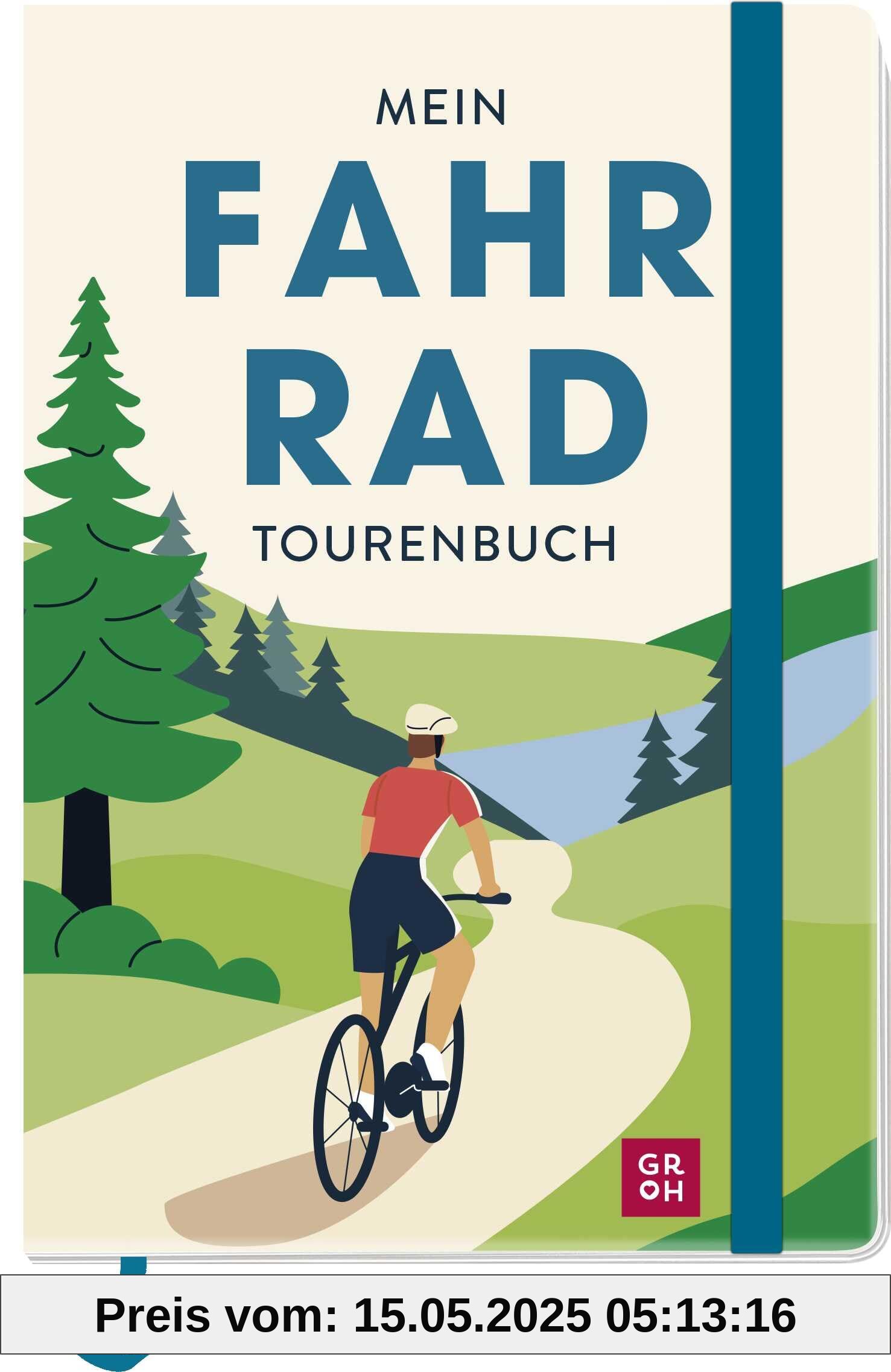 Mein Fahrradtouren-Buch (modern): Ein originelles Geschenk für Fahrradfahrer und Fahrradliebhaber (Reisetagebücher zum Ausfüllen)