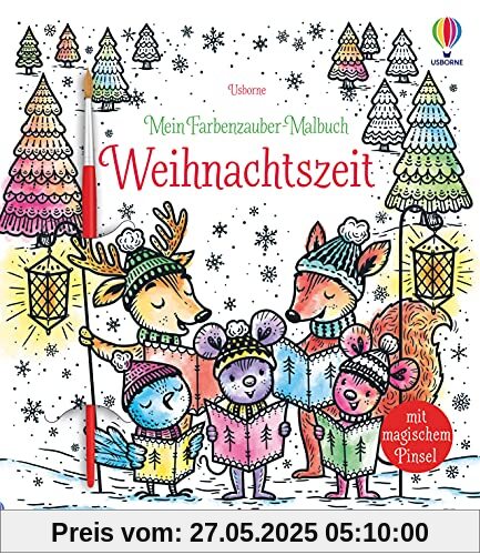 Mein Farbenzauber-Malbuch: Weihnachtszeit: mit heraustrennbaren Seiten