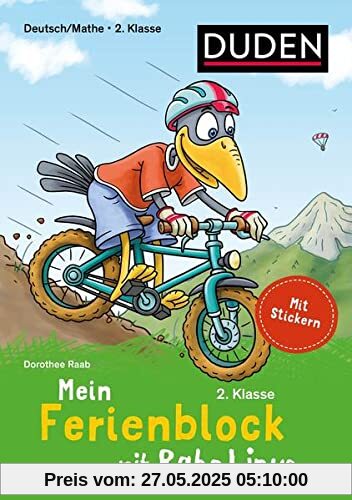 Mein Ferienblock mit Rabe Linus – Fit für die 2. Klasse: Deutsch/Mathe: Mit Stickern (Einfach lernen mit Rabe Linus)