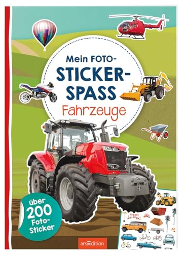 Mein Foto-Stickerspaß – Fahrzeuge: Über 200 Foto-Sticker | Stickerheft mit Foto-Stickern und illustrierten Szenen für Kinder ab 3 Jahren von Ars Edition