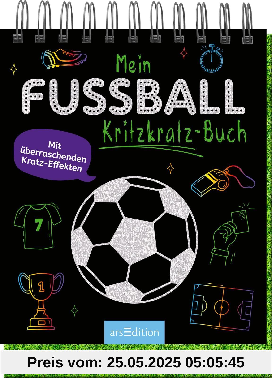 Mein Fußball-Kritzkratz-Buch: Mit überraschenden Kratz-Effekten | Für die Fußball-EM 2024: Kreativer Kratzelspaß mit Malideen und Holzstift für Kinder ab 5 Jahren