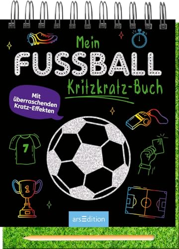 Mein Fußball-Kritzkratz-Buch: Mit überraschenden Kratz-Effekten | Für die Fußball-EM 2024: Kreativer Kratzelspaß mit Malideen und Holzstift für Kinder ab 5 Jahren Mein Fußball-Kritzkratz-Buch: Mit überraschenden Kratz-Effekten | Für die Fußball-EM 2024: Kreativer Kratzelspaß mit Malideen und Holzstift für Kinder ab 5 Jahren