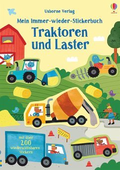 Mein Immer-wieder-Stickerbuch: Traktoren und Laster von Usborne Verlag