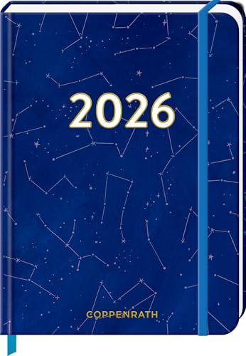 Mein Jahr 2026: Sternbilder (Universum): Taschenkalender mit Wochenplaner und Eintragmöglichkeiten, mit Gummiverschluss und Leseband (Kleiner Wochenkalender) von Coppenrath Verlag GmbH & Co. KG