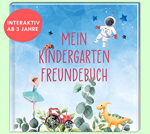 Mein Kindergarten Freundebuch: Hochwertiges Erinnerungsalbum ab 3 Jahre für Jungen und Mädchen, zum Ankreuzen und Ausmalen, mit Seiten für Erzieher*innen, Platz für Fotos und Geburtstagskalender Mein Kindergarten Freundebuch: Hochwertiges Erinnerungsalbum ab 3 Jahre für Jungen und Mädchen, zum Ankreuzen und Ausmalen, mit Seiten für Erzieher*innen, Platz für Fotos und Geburtstagskalender von VERLAGSGRUPPE RANDOM HOUSE BERTELSMANN